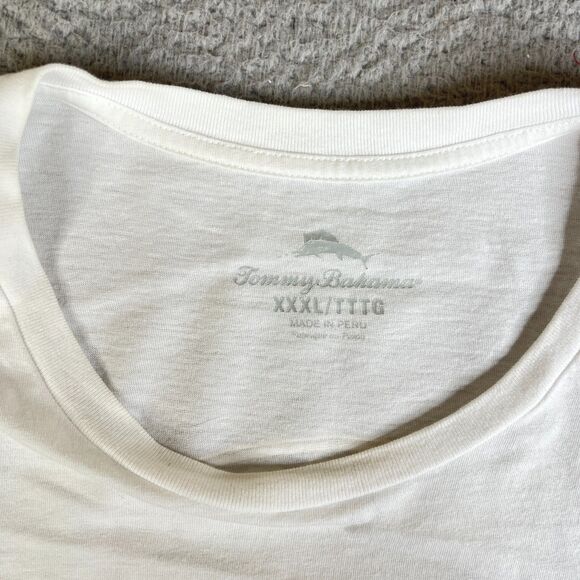 Tommy Bahama Mens T-Shirt Mens 3XL White Winner Take Ale Beer Poker Graphic - Picture 5 of 9